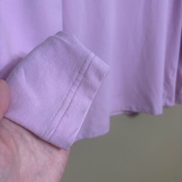 Lands End Women’s Pink Purple Cotton Blend Cowl Neck Sweater Petite Medium - Picture 5 of 9